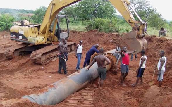 Urban pipeline works